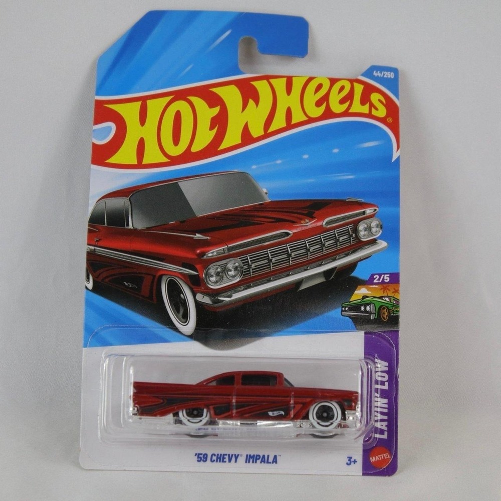 Hot Wheels Red '59 Chevy Impala Toy Car - NEW